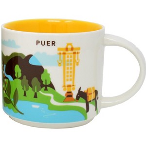 Starbucks You Are Here Series Puer Ceramic Mug, 14 Oz - 1 of 2