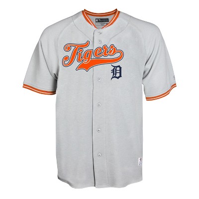 detroit tigers button up jersey