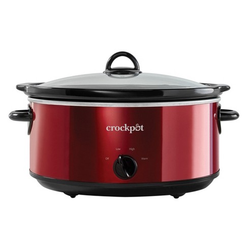 Crock-Pot SCV700KRNP Large 7 Quart Capacity Versatile Food Slow Cooker Home Cooking Kitchen Appliance, Red - image 1 of 4