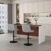 RISOKEYS Set of 2 Swivel Bar Stools - Adjustable Height (35.03-43.7 Inches), Backrest, Soft Knit Fabric for Kitchen, Bar Counter, Dining Room - 2 of 4