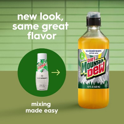 SodaStream 4pk 14.9 fl oz Diet Mountain Dew Drink Mix