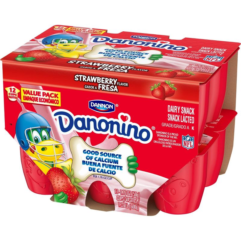 Dannon Danonino Strawberry Kids&#39; Dairy Snack - 12ct/1.76oz Cups, 5 of 6