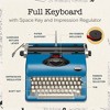 Maplefield Manual Typewriter - Cute Desk Decor for Home and Office - Easy Setup, Great Gift for Writers and Authors (Blue) - 4 of 4
