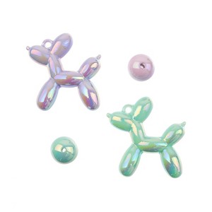 John Bead Super Cute Acrylic Balloon Dogs Summer Bead Kit, 4pcs - 1 of 4