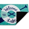 Stupell Industries Welcome Lake Float & Paddles Printed Outdoor Door Mat, design by Amanda McGee, 18"x30" - 2 of 4