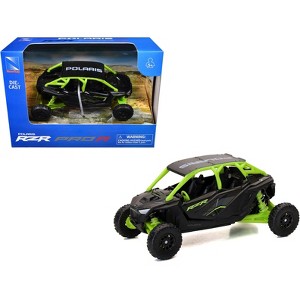 Polaris RZR Pro R UTV Black and Lime Green Diecast Model by New Ray - 1 of 3