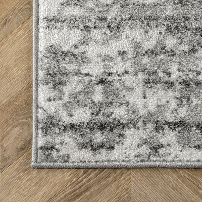 Deedra Modern Abstract Gray 32" Non-Slip Area Rug