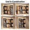 Aheaplus Closet Organizer System with 6 Hanging Rods and Drawers, Freestanding Closet System with Shelves - 3 of 4