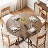 MAXYOYO 47" Round Dining Table for 4, Dining Table with Storage, Wood Circle Dinner Table for Kitchen, Living Room - 3 of 4