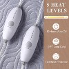 Air Layer Electric Mattress Pad Cover with 5 Heat Settings & 10 Hours Auto Off, Bed Warmer Washable Heating Mattress Pad - 3 of 4