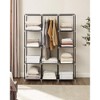 Portable Closet, Clothes Storage Organizer with 10 Shelves, 1 Clothes Hanging Rail, Non-Woven Fabric Closet 51 x 17.7 x 66.1 Inches - 3 of 4