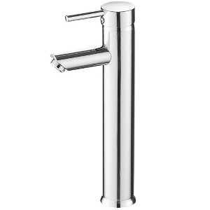 BWE Single Hole Single Handle Bathroom Vessel Sink Faucet With Supply Hose - 1 of 4