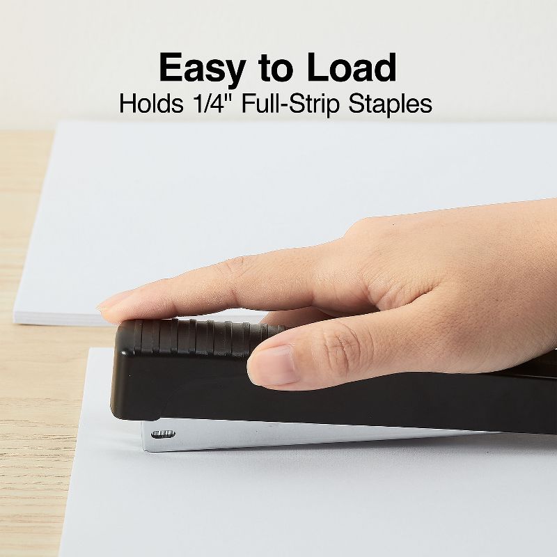 Staples Desktop Stapler Full-Strip Capacity Black (24547-CC) 814977, 5 of 7