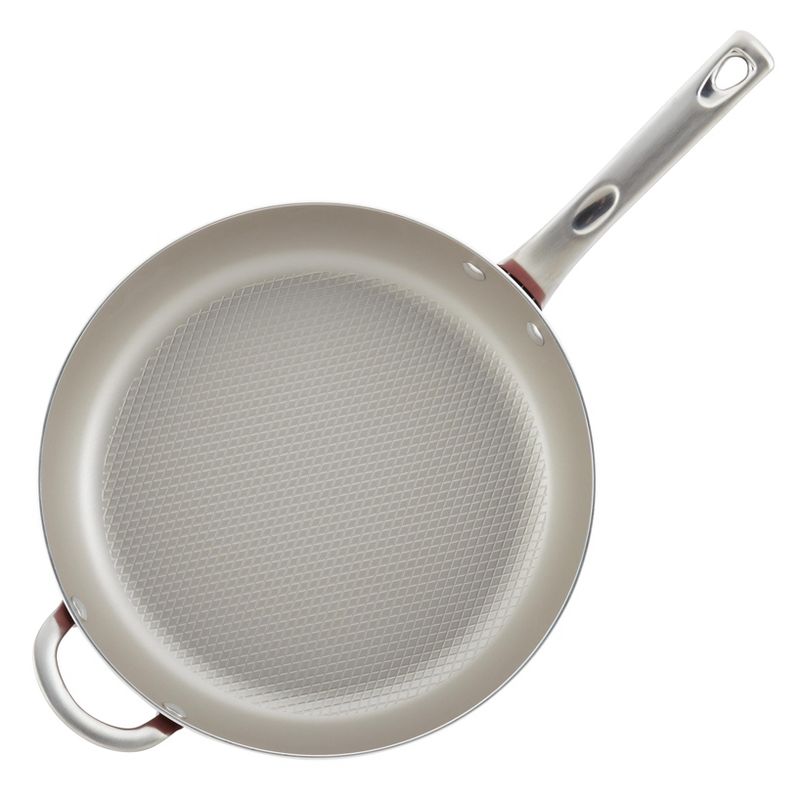 Ayesha Curry 12&#34; Home Collection Porcelain Enamel Nonstick Covered Deep Skillet With Helper Handle, 2 of 5