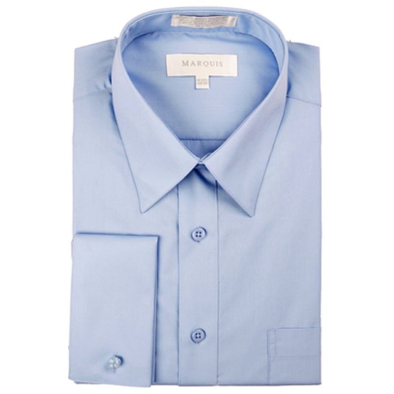 Marquis Men's Regular Fit French Cuff Dress Shirt - Cufflinks Included, 1 of 2