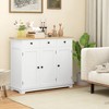 NicBex Industrial Sideboard Buffet Cabinet with 3 Drawers and 2 Doors for Kitchen,Living Room - 2 of 4