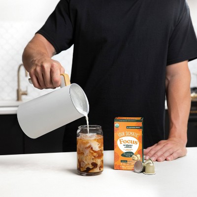 Four Sigmatic Focus Organic Dark Roast Nespresso Compatible Espresso Coffee Pods - 10ct