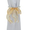 Unique Bargains Bow & Faux Pearl Ribbon Curtain Tieback 2 Pcs - 4 of 4