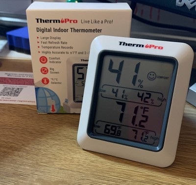 Thermopro Tp53w Digital Thermometer Indoor Hygrometer Temperature