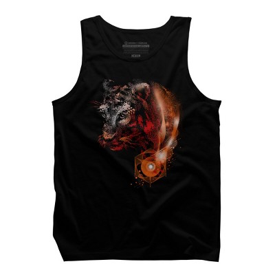 Men's Design By Humans Tiger Wild Dimension By alnavasord Tank Top