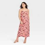 Sleeveless Tie-Back Woven Maxi Maternity Dress - Isabel Maternity by Ingrid & Isabel™ Floral