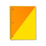 100 Sheets College Ruled Spiral Notebook Orange Yellow - up & up™