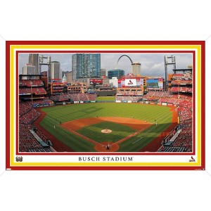 Trends International MLB St. Louis Cardinals - Busch Stadium 22 Framed Wall Poster Prints - 1 of 4