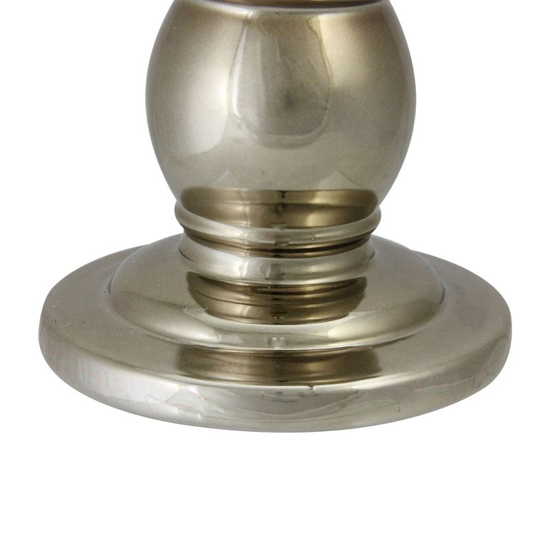 Northlight 4.5" Shiny Ceramic Pillar and Tapered Candle Holder - Champagne Gold, 3 of 4