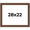 PosterPalooza | Traditional Brown Picture Frame - UV Acrylic, Backing Board, Hanging Hardware Included - 2 of 4