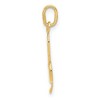 Black Bow Jewelry 14k Yellow Gold Small Treble Clef Charm or Pendant, 5 x 21mm - 2 of 4