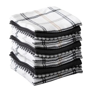 T-fal Coordinating Flat Waffle Weave Dish Cloth, Twelve Pack - 1 of 4