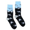 Sharks Swimming Socks (Men's Sizes Adult Large) from the Sock Panda - 2 of 3