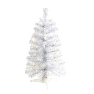 Nearly Natural 2’ White Prelit LED Artificial Christmas Tree - 1 of 1