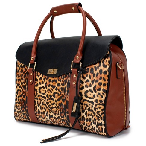 Leopard print small travel bag