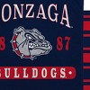 NCAA Gonzaga Bulldogs Varsity Plaque Double Sided Royal Plush Blanket: Sports Team Logo - 2 of 3