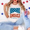Simply Sage Market Women's America Varsity Stars Short Sleeve Garment Dyed Tee - 2 of 4