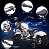Kids Electric Off-Road Dirt Bike, 36V Motorcycle With Top Speed of 16.5 Mph, Led Lights, Music Player, for Teens, White - 3 of 4