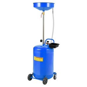 Oil Drain Tank,Portable Oil Drainer w/ 360 Degree Wheels,Toolbox & 15 Inch Funnel Fluid - 1 of 4
