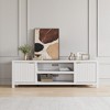Garvee Fluted TV Stand for 80 Inch, Modern Entertainment Center with Storage, Wooden Media Cabinet with Fluted Door for Living Room - 2 of 4