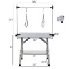 Bencmate Pet Grooming Tools Foldable Pet Grooming Table for Pet Large Dogs and Cats with Adjustable, Bathing Station, Sliver, 38"*23.6"*65.5" - 3 of 4