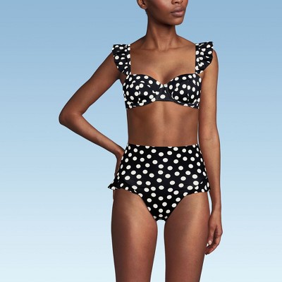 Lands' End Women's D-Cup Balconnette Underwire Bikini Top