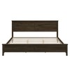 King Size Solid Wood Platform Bed with Headboard and Tapered Wood Legs - 4 of 4