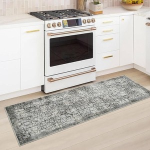 Coolmee Soft Contemporary Abstract Throw Rug Stain Resistant Washable Farmhouse Floor Cover for Living Room Playroom Nursery - 1 of 4