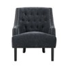 NicBex 1pc Accent Chair with  Button Tufted Textured Fabric Solid Wood Lounge Chair Reading Chair Comfy Chair for Living Room Bedroom Studio - 2 of 4