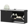 HOMCOM Shoe Bench with Padded Seat Cushion and Flip-Drawer, Entryway Bench - 4 of 4