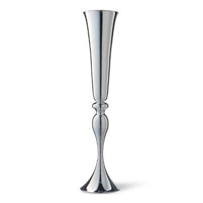 30" Wedding Trumpet Vase Silver - National Tree Company