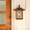 11.75 1-light Prairie Craftsman Outdoor Wall Lantern Sconce Oil Rubbed  Bronze - River Of Goods : Target