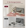 5 - Tier Tree Bookshelf - Space - Saving Corner Shelf. Ideal for Holding Books, CDs, Games in Bedroom, Living Room, or Home Office - 2 of 4