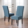 NicBex 2-piece Set Dining Chair Modern Upholstered Fabric Kitchen Armless Chair with High Backrest - 2 of 4
