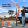 VEVOR Hydraulic Pickup Truck Crane, 500 lbs Capacity, 360° Swivel, Hitch Mounted Crane with Three Boom Capacities of 110 lbs, Orange - 3 of 4